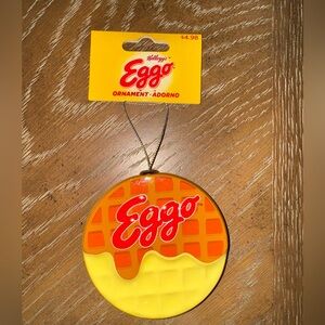 Kellogg's Eggo Waffle‎ Christmas Holiday Ornament Novelty Plastic by RUZ 3.35"
